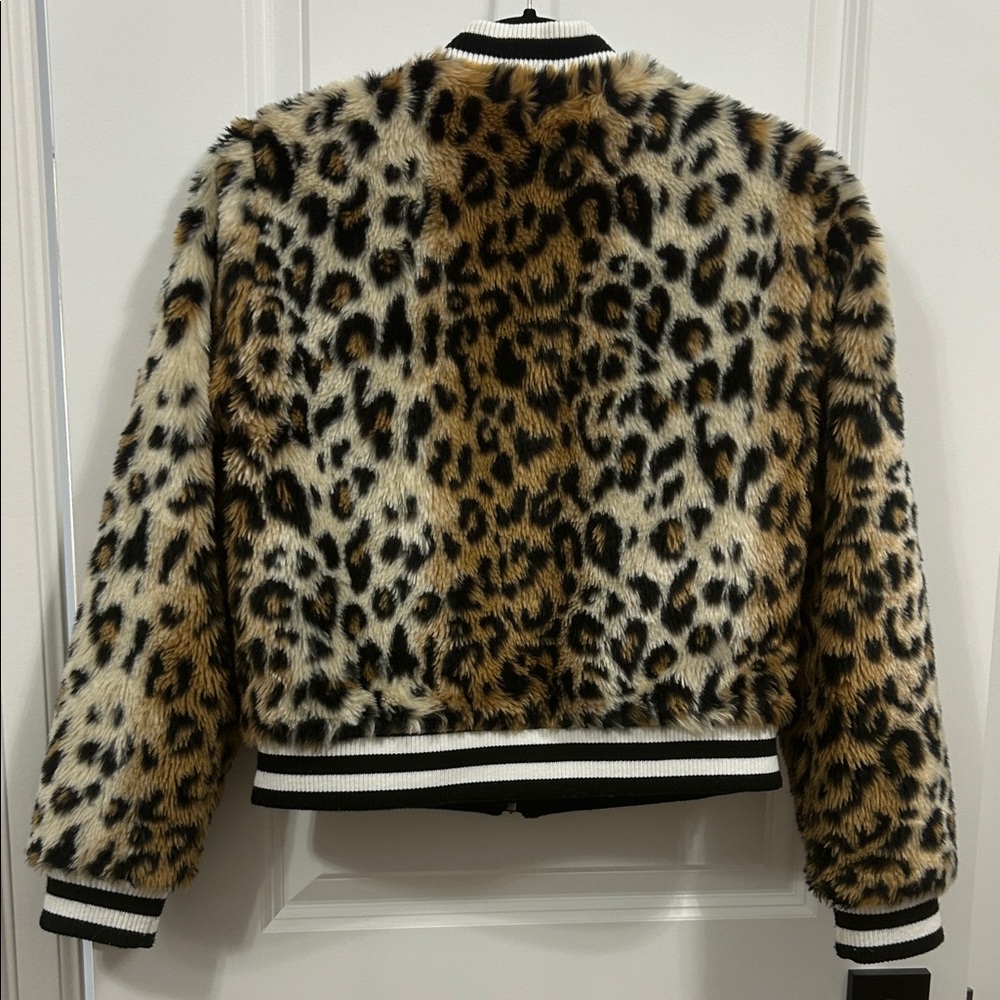 BB Dakota Animal Print Faux Fur Jacket S - Picture 5 of 5